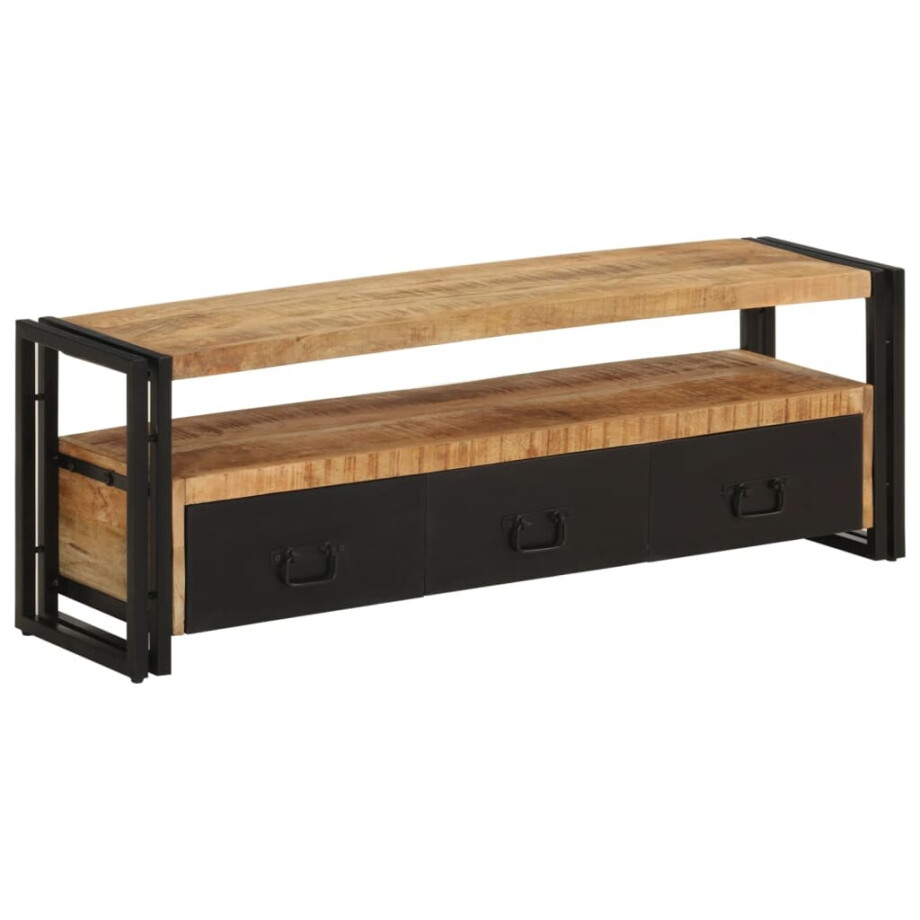 vidaXL Tv-meubel 120x30x40 cm massief mangohout afbeelding 1