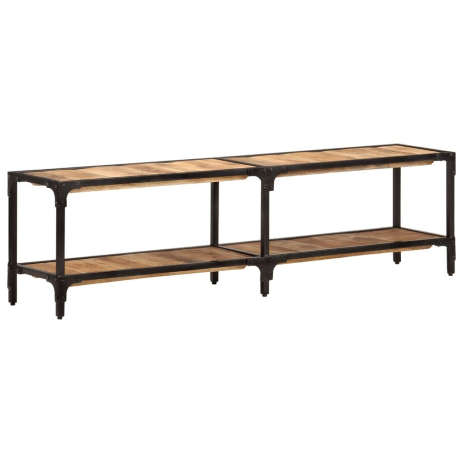 vidaXL Tv-meubel 150x30x41 cm massief mangohout vidaXL Tv-meubel 150x30x41 cm massief mangohout afbeelding 1