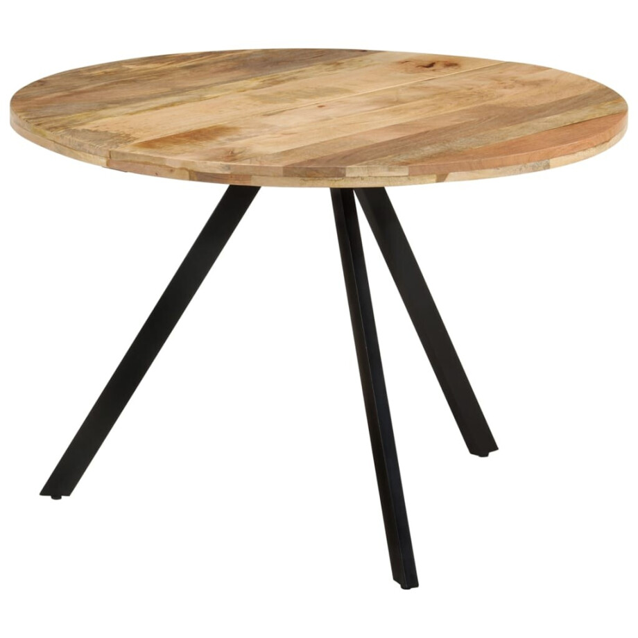 vidaXL Eettafel 110x75 cm massief mangohout afbeelding 1