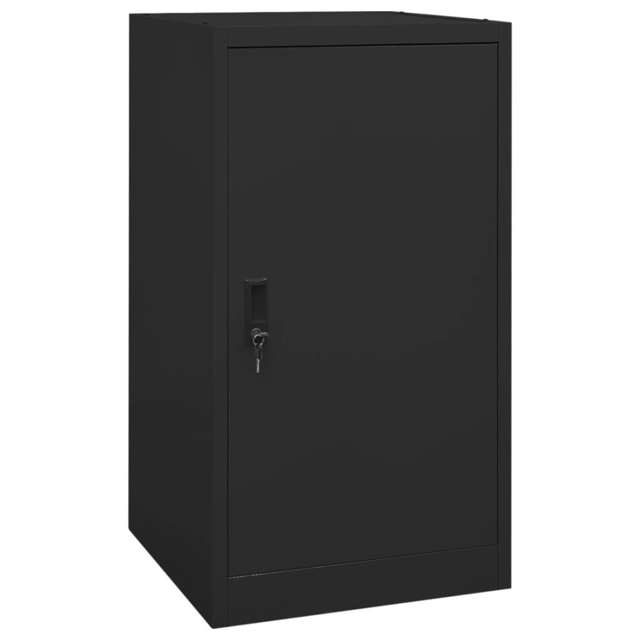 vidaXL Zadelkast 53x53x105 cm staal zwart afbeelding 1