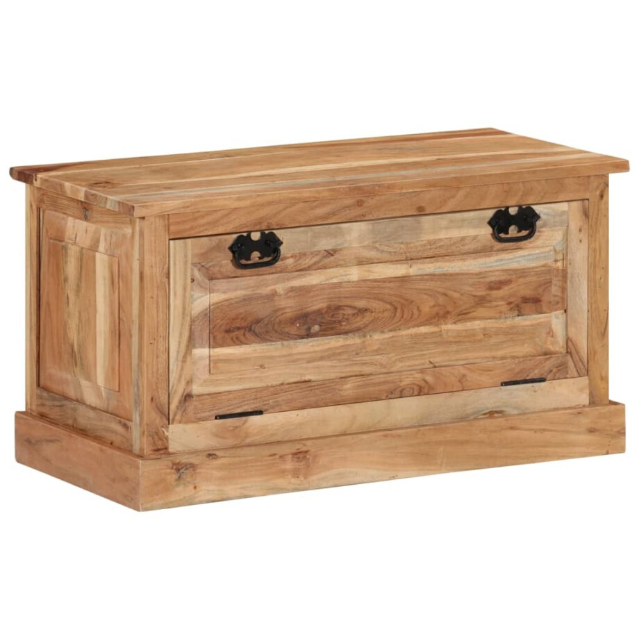 vidaXL Schoenenopbergbank 85x40x45 cm massief acaciahout afbeelding 1