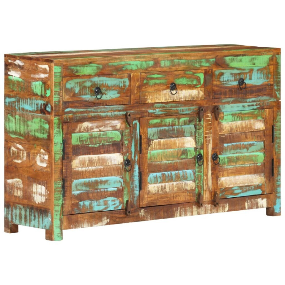 vidaXL Dressoir 110x30x65 cm massief gerecycled hout vidaXL Dressoir 110x30x65 cm massief gerecycled hout afbeelding 1