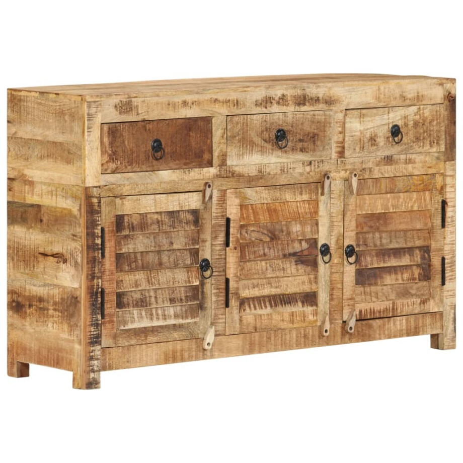vidaXL Dressoir 110x30x65 cm massief mangohout afbeelding 1