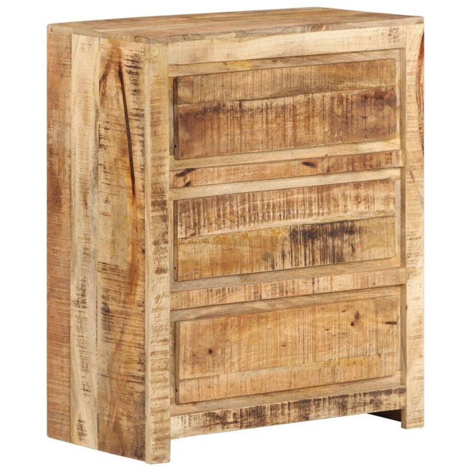 vidaXL Ladekast 60x33x75 cm massief mangohout afbeelding 1