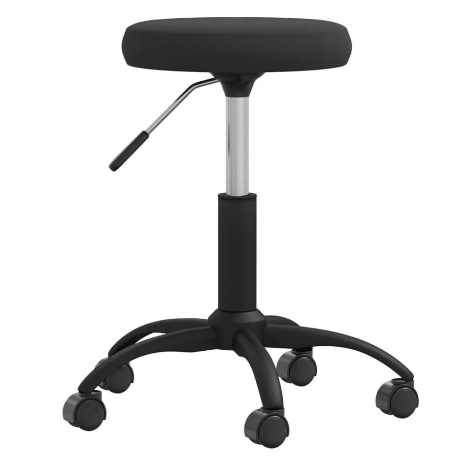 vidaXL Massagekruk fluweel zwart afbeelding 1