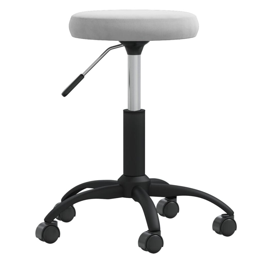 vidaXL Massagekruk fluweel lichtgrijs vidaXL Massagekruk fluweel lichtgrijs afbeelding 1