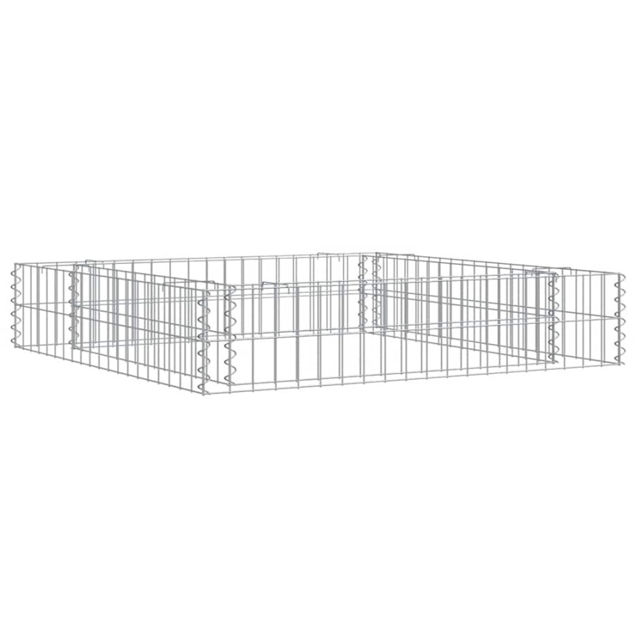 vidaXL Gabion plantenbak verhoogd 100x100x20 cm gegalvaniseerd staal vidaXL Gabion plantenbak verhoogd 100x100x20 cm gegalvaniseerd staal afbeelding 1
