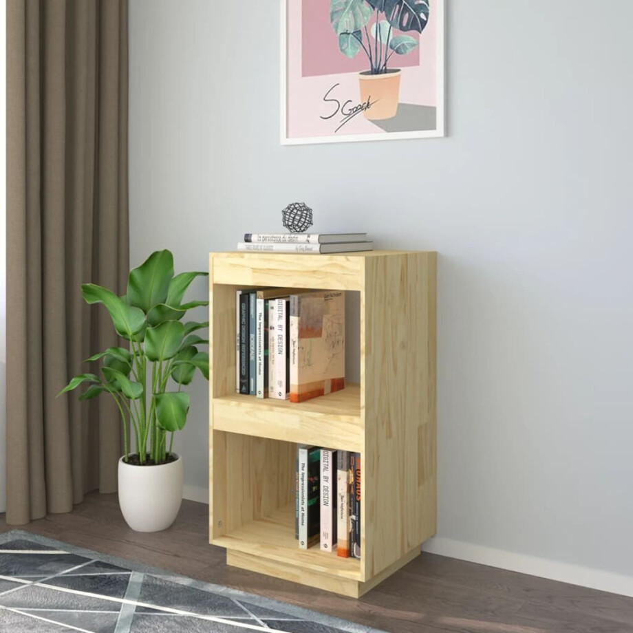 vidaXL Boekenkast 40x35x71 cm massief grenenhout afbeelding 1