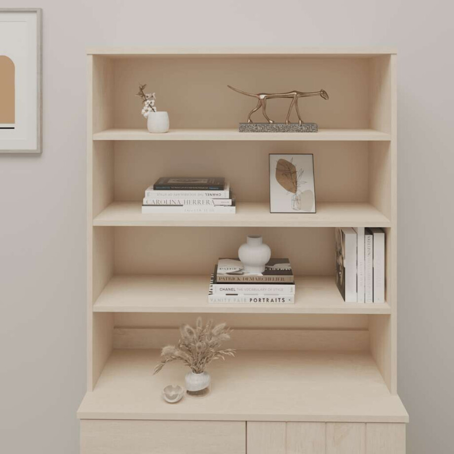 vidaXL Opzetkast HAMAR 90x30x100 cm massief grenenhout honingbruin vidaXL Opzetkast HAMAR 90x30x100 cm massief grenenhout honingbruin afbeelding 1