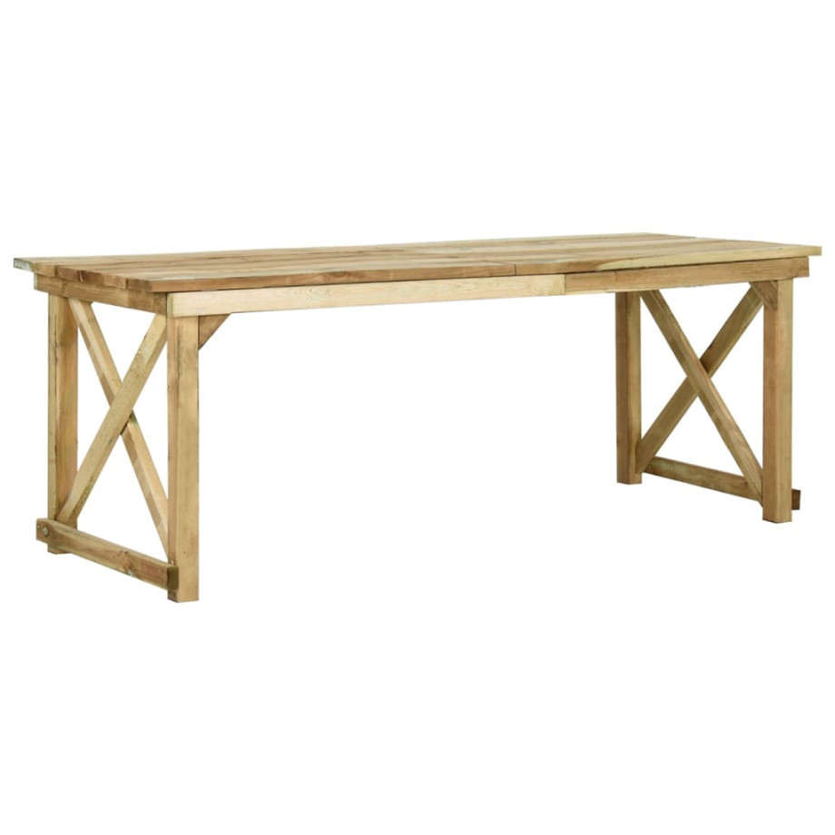 vidaXL Tuintafel 200x79x75 cm geïmpregneerd grenenhout afbeelding 1