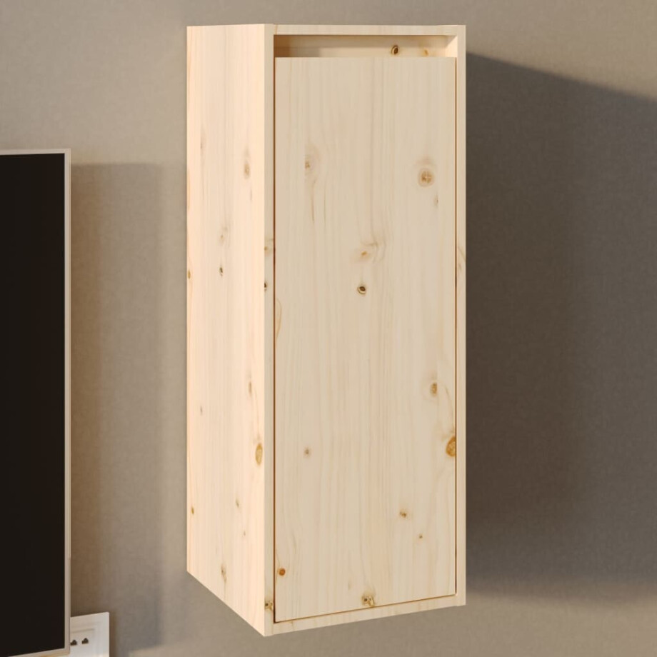 vidaXL Wandkast 30x30x80 cm massief grenenhout vidaXL Wandkast 30x30x80 cm massief grenenhout afbeelding 1
