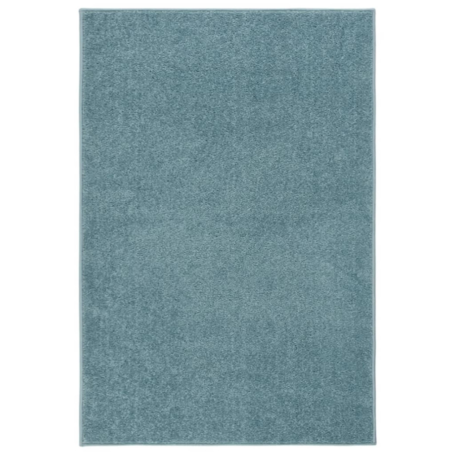 vidaXL Vloerkleed kortpolig 160x230 cm blauw afbeelding 1