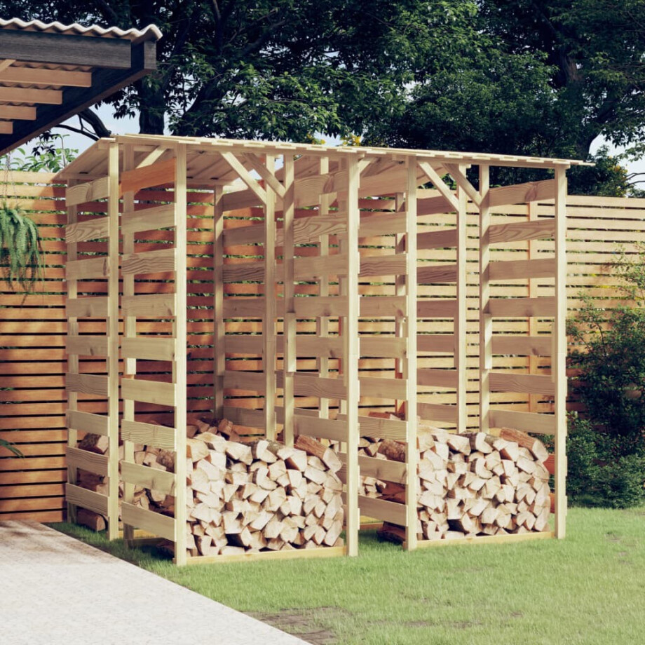 vidaXL Pergola's met dak 4 st 100x90x200 cm geïmpregneerd grenenhout afbeelding 1