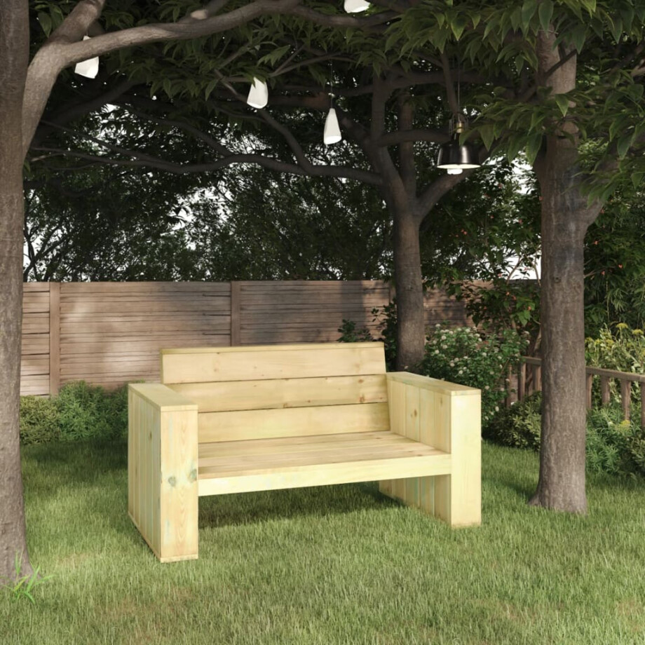 vidaXL Tuinbank 139 cm geïmpregneerd grenenhout afbeelding 1