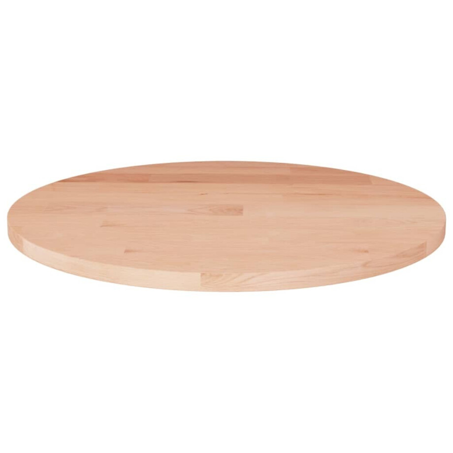 vidaXL Tafelblad rond Ø40x1,5 cm onbehandeld massief eikenhout vidaXL Tafelblad rond Ø40x1,5 cm onbehandeld massief eikenhout afbeelding 1