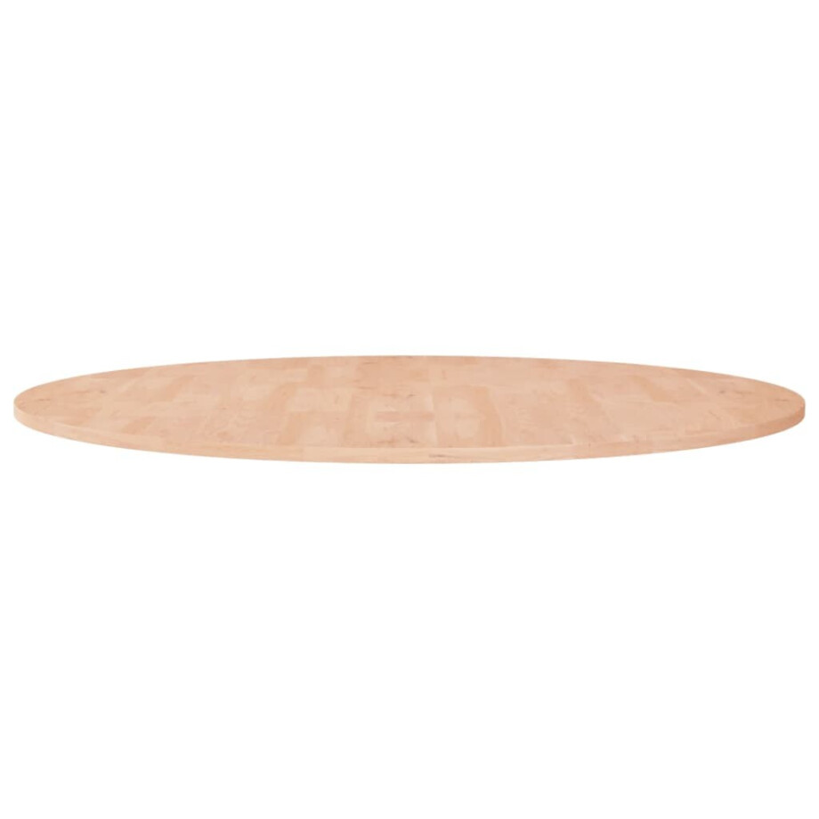 vidaXL Tafelblad rond Ø90x1,5 cm onbehandeld massief eikenhout afbeelding 1