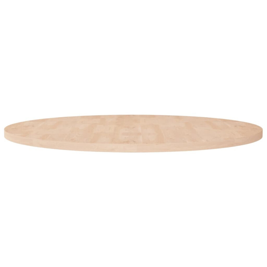 vidaXL Tafelblad rond Ø90x2,5 cm onbehandeld massief eikenhout afbeelding 1