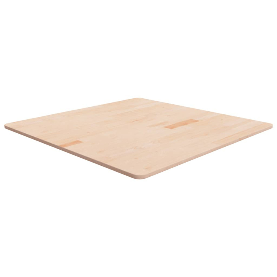 vidaXL Tafelblad vierkant 90x90x1,5 cm onbehandeld massief eikenhout afbeelding 1