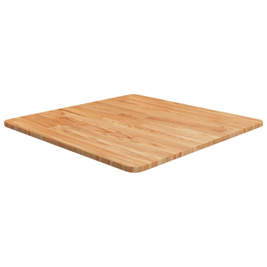 vidaXL Tafelblad vierkant 60x60x1,5 cm massief eiken lichtbruin afbeelding 1