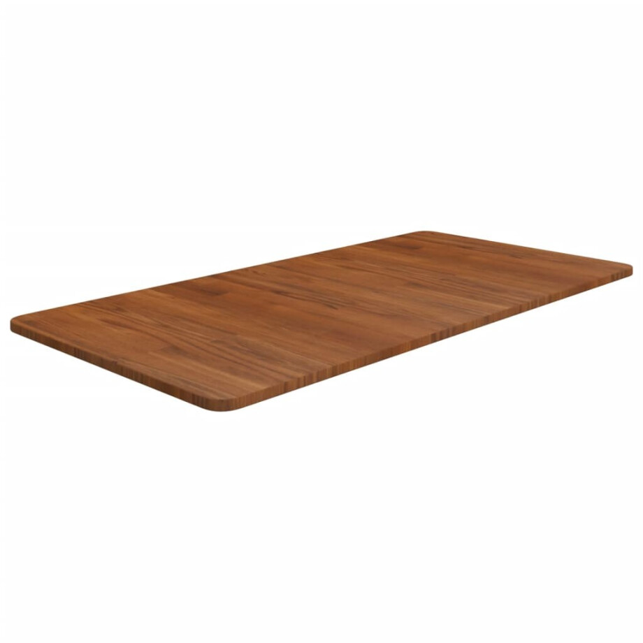 vidaXL Wastafelblad 100x50x1,5cm behandeld massief hout donkerbruin vidaXL Wastafelblad 100x50x1,5cm behandeld massief hout donkerbruin afbeelding 1
