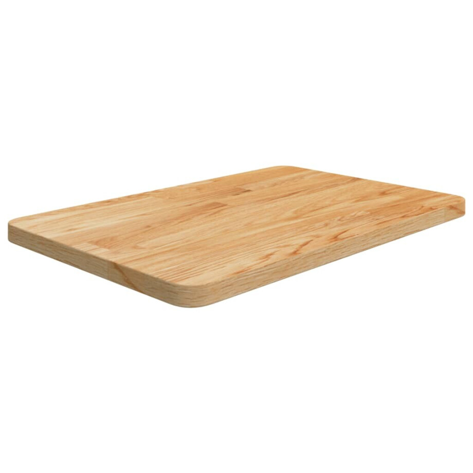 vidaXL Wastafelblad 60x40x2,5cm behandeld massief hout lichtbruin vidaXL Wastafelblad 60x40x2,5cm behandeld massief hout lichtbruin afbeelding 1
