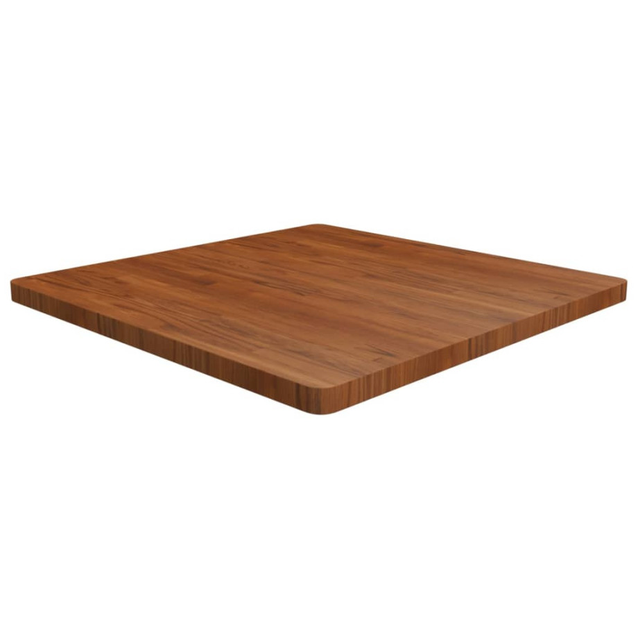 vidaXL Tafelblad vierkant 90x90x4cm behandeld eiken donkerbruin afbeelding 1