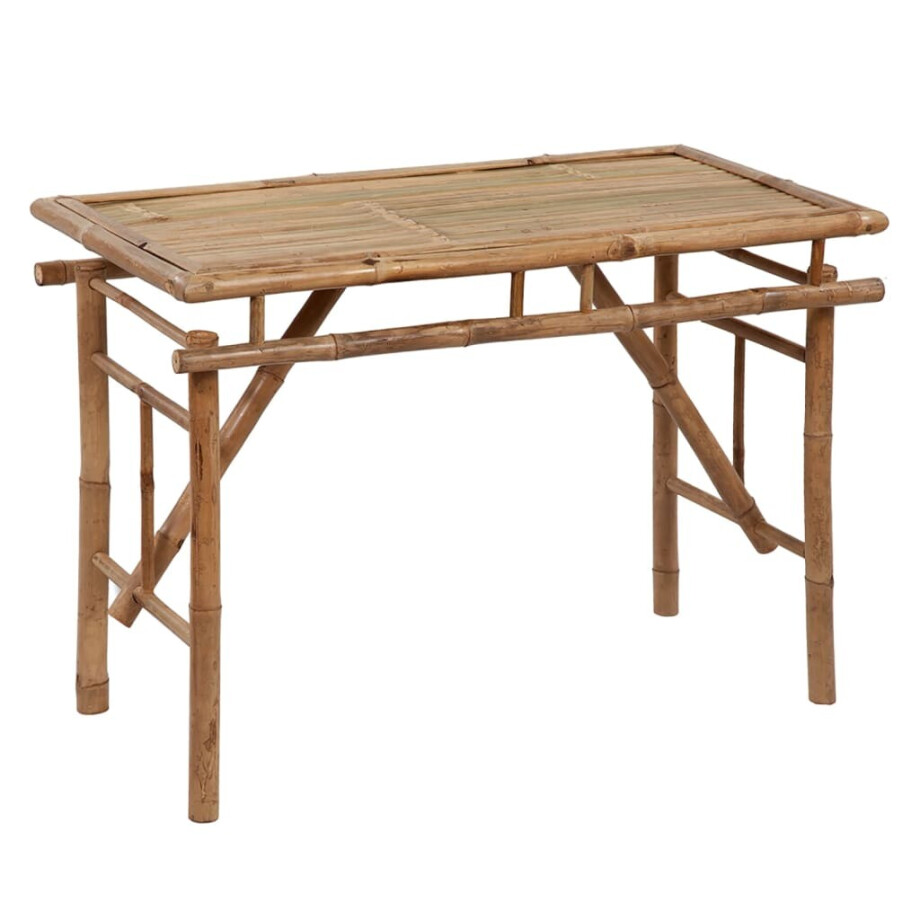 vidaXL Tuintafel inklapbaar 115x50x75 cm bamboe afbeelding 1
