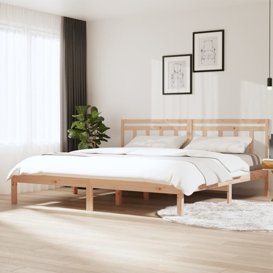 vidaXL Bedframe massief hout 180x200 cm vidaXL Bedframe massief hout 180x200 cm afbeelding 1