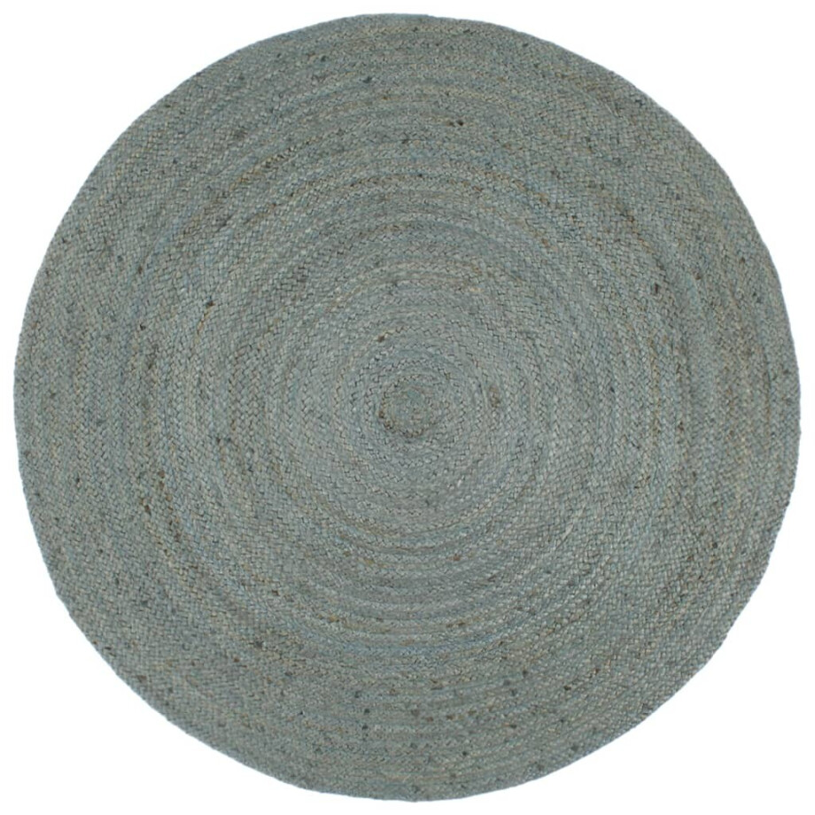 vidaXL Vloerkleed handgemaakt rond 180 cm jute olijfgroen vidaXL Vloerkleed handgemaakt rond 180 cm jute olijfgroen afbeelding 1