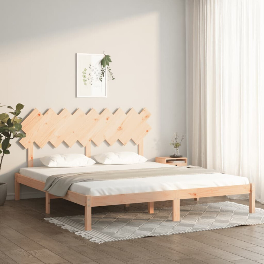 vidaXL Bedframe massief hout 180x200 cm vidaXL Bedframe massief hout 180x200 cm afbeelding 1