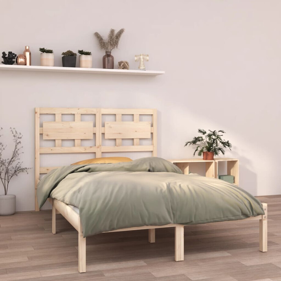 vidaXL Bedframe massief hout 120x200 cm afbeelding 1
