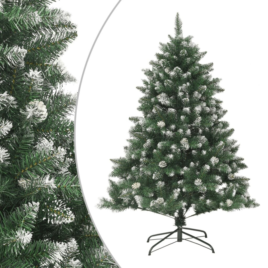 vidaXL Kunstkerstboom met standaard 150 cm PVC afbeelding 1
