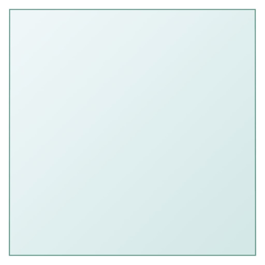 vidaXL Tafelblad 40x40 cm gehard glas transparant vidaXL Tafelblad 40x40 cm gehard glas transparant afbeelding 1