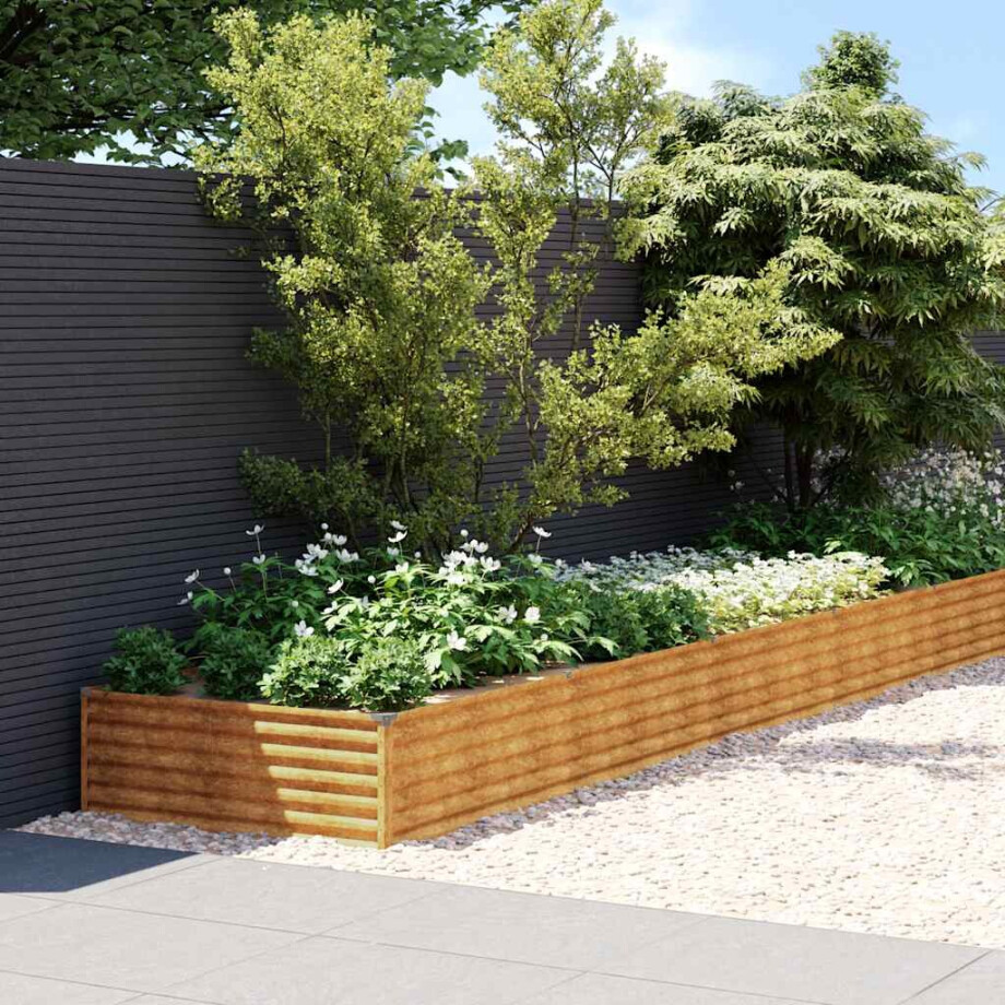 vidaXL Plantenbak verhoogd 579x100x36 cm cortenstaal vidaXL Plantenbak verhoogd 579x100x36 cm cortenstaal afbeelding 1