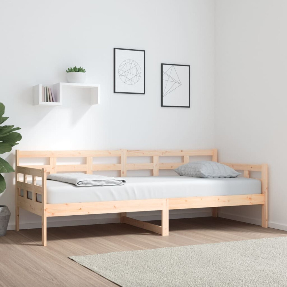 vidaXL Slaapbank massief grenenhout 80x200 cm vidaXL Slaapbank massief grenenhout 80x200 cm afbeelding 1