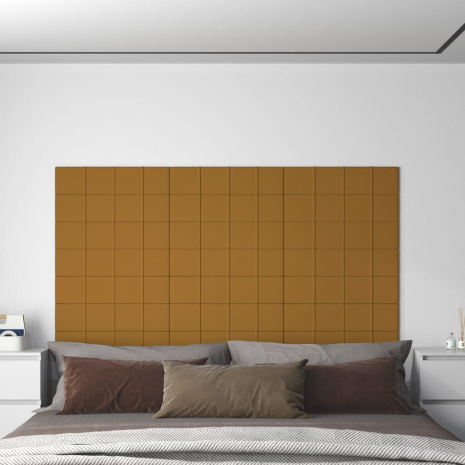 vidaXL Wandpanelen 12 st 1,08 m² 60x15 cm fluweel bruin vidaXL Wandpanelen 12 st 1,08 m² 60x15 cm fluweel bruin afbeelding 1