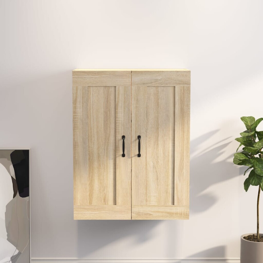 vidaXL Hangkast 69,5x32,5x90 cm sonoma eikenkleurig afbeelding 1
