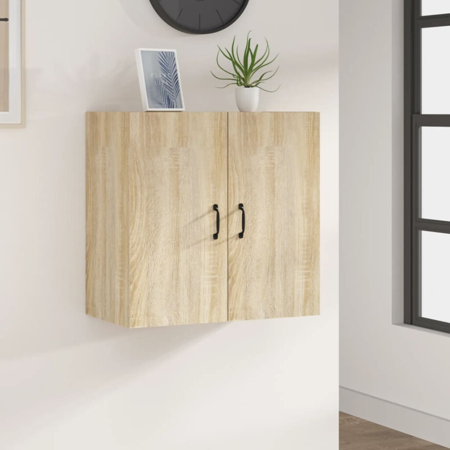 vidaXL Hangkast 60x31x60 cm bewerkt hout sonoma eikenkleurig afbeelding 1