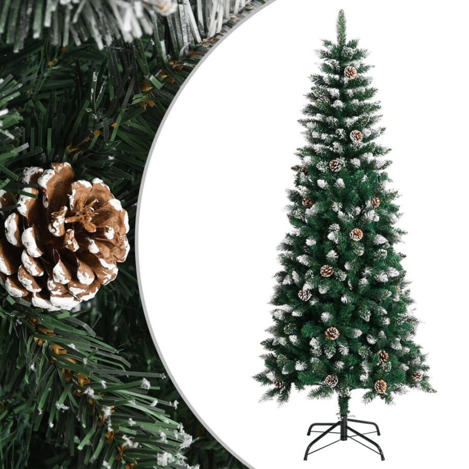 vidaXL Kunstkerstboom met standaard 180 cm PVC groen vidaXL Kunstkerstboom met standaard 180 cm PVC groen afbeelding 1