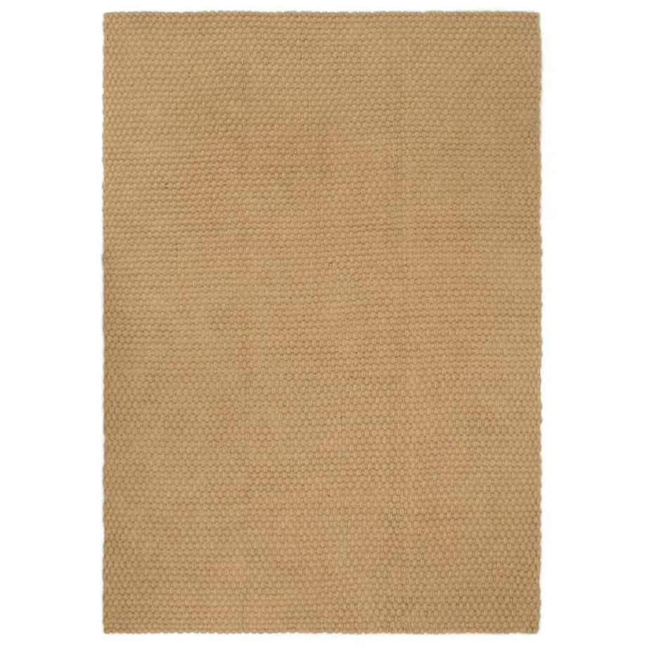 vidaXL Vloerkleed rechthoekig 120x180 cm jute naturel afbeelding 1