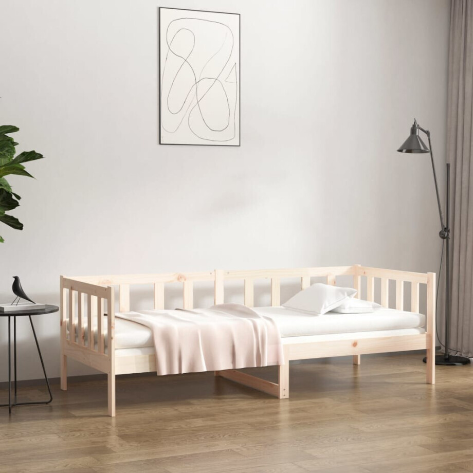 vidaXL Slaapbank zonder matras 90x190 cm massief grenenhout afbeelding 1