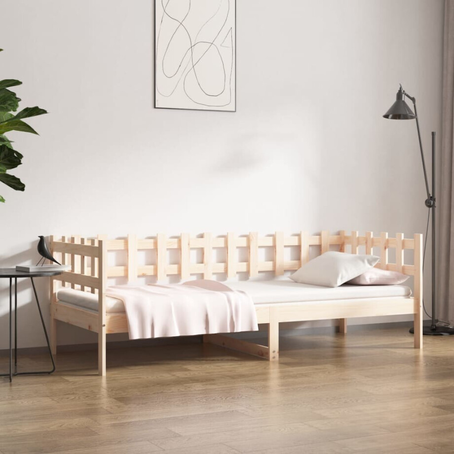 vidaXL Slaapbank zonder matras 90x200 cm massief grenenhout afbeelding 1