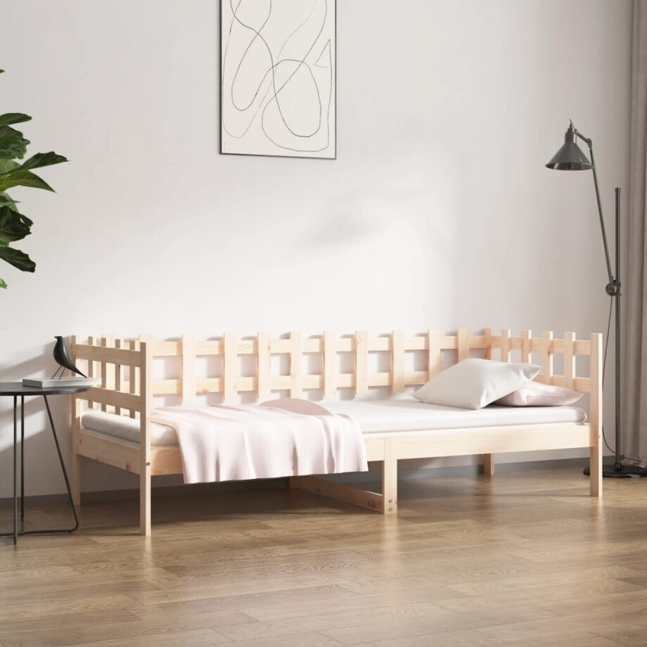 vidaXL Slaapbank zonder matras 90x190 cm massief grenenhout afbeelding 1
