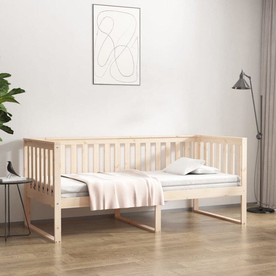 vidaXL Slaapbank zonder matras 90x190 cm massief grenenhout vidaXL Slaapbank zonder matras 90x190 cm massief grenenhout afbeelding 1