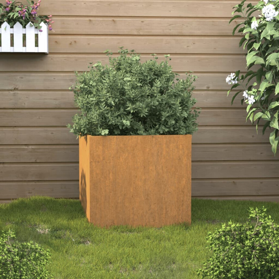 vidaXL Plantenbak 49x47x46 cm cortenstaal vidaXL Plantenbak 49x47x46 cm cortenstaal afbeelding 1