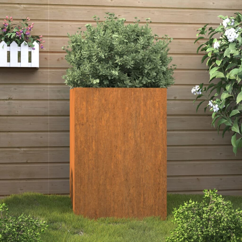 vidaXL Plantenbak 42x38x75 cm cortenstaal vidaXL Plantenbak 42x38x75 cm cortenstaal afbeelding 1