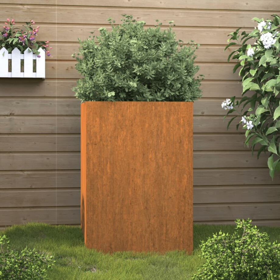 vidaXL Plantenbak 52x48x75 cm cortenstaal afbeelding 1