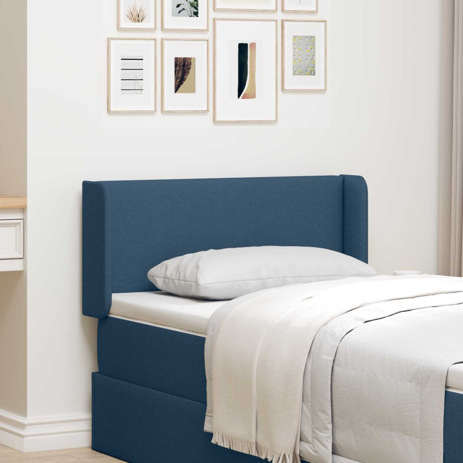 vidaXL Hoofdbord oor Blauw 40,5 x 40,5 x 4 cm Stof afbeelding 1