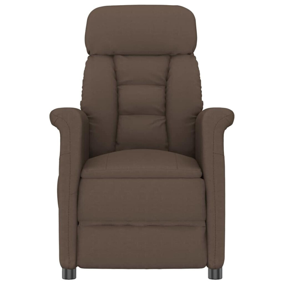 vidaXL Massagestoel Bruin 96.5 x 70.5 x 95 cm Microvezel vidaXL Massagestoel Bruin 96.5 x 70.5 x 95 cm Microvezel afbeelding 1
