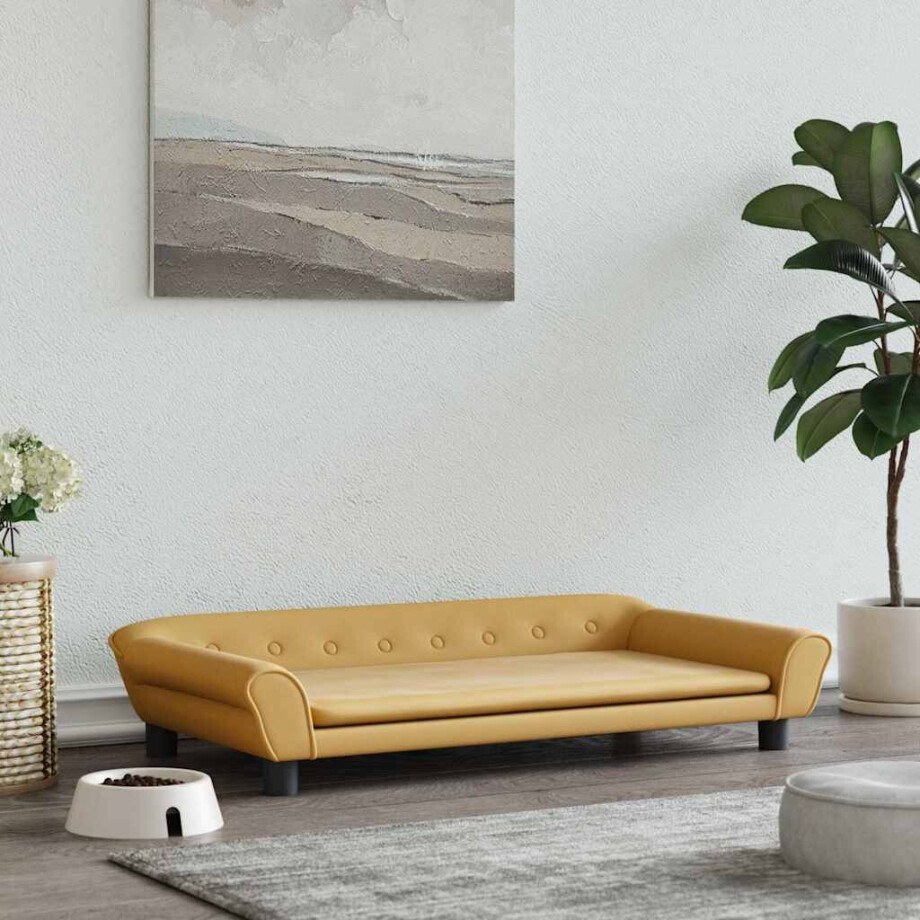 vidaXL Hondenmand 100x50x21 cm fluweel bruin vidaXL Hondenmand 100x50x21 cm fluweel bruin afbeelding 1